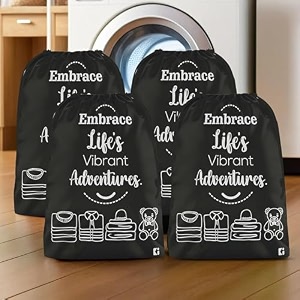 kuber industries pack of 2 cloth storage bag  storage organizer  travel cloth carrying bag  garments cover for laundry  travel storage organizer bag for clothing  large  brown
