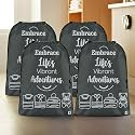 Kuber Industries Pack of 4 Cloth Storage Bag | Storage Organizer | Travel Cloth Carrying Bag | Garments Cover for Laundry | Travel Storage Organizer for Clothing | Large | Gray