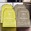 Kuber Industries Pack of 4 Cloth Storage Bag | Storage Organizer | Parachute Cloth Organizer | Waterproof Garments Cover | Travel Storage Bag for Clothing | Large | Brown &amp; Grey