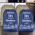 Kuber Industries Pack of 4 Cloth Storage Bag | Storage Organizer | Parachute Cloth Organizer | Waterproof Garments Cover | Travel Storage Bag for Clothing | Large | Brown &amp; Royal Blue