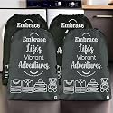 Kuber Industries Pack of 4 Cloth Storage Bag | Storage Organizer | Parachute Cloth Organizer | Waterproof Garments Cover | Travel Storage Bag for Clothing | Large | Brown &amp; Grey