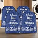 Kuber Industries Pack of 4 Cloth Storage Bag | Storage Organizer | Travel Cloth Carrying Bag | Garments Cover for Laundry | Travel Storage Organizer for Clothing | Large | Royal Blue