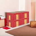 Kuber Industries 24 Liter Clothes Storage Box | Foldable Steel Frame Clothes Organizer | Storage Box For Wardrobe-Saree-Shirts And Blankets | Underbed Storage Bag | Brown