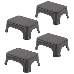 kuber industries durable bathroom stool for bathing  comfortable indoor machiya for sitting  senior citizens bath stool amp adults patla chair for home  plain p6 - beige