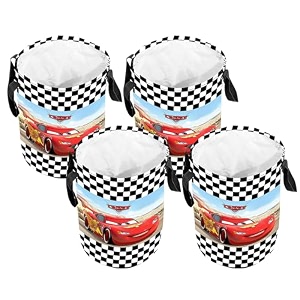 kuber industries foldable laundry basket for clothes  non-woven round cloth laundry bag  washing clothes storage basket  disney mickey mouse  45 ltr  black
