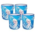 Kuber Industries Foldable Laundry Basket for Clothes | Non-Woven Round Cloth Laundry Bag | Washing Clothes Storage Basket | Disney Frozen | 45 LTR | Blue