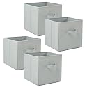 Kuber Industries (Pack of 6) Foldable Storage Box | Multipurpose Storage Organizer For Clothes | Plain Wardrobe Organizer for Book, Stationary &amp; Toys | 11 Inch | Royal Blue