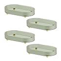 Kuber Industries Pack of 4 Multipurpose Decorative Tray | Makeup Organiser, Bathroom Vanity Tray, Dresser Tray, Kitchen Countertop Organiser Tray | Anti Slip and Decorative | YM.6403 | Dark Green