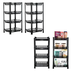 kuber industries pack of 3 multipurpose kitchen organizerstorage rack  3-layer onion stand for kitchen  vessels amp vegetable organiser  maroon