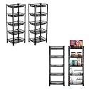 Kuber Industries Pack of 3 Multipurpose Kitchen Organizer/Storage Rack | 3-Layer Onion Stand for Kitchen | Vessels &amp; Vegetable Organiser | Maroon