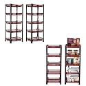 Kuber Industries Pack of 3 Multipurpose Kitchen Organizer/Storage Rack | 3-Layer Onion Stand for Kitchen | Vessels &amp; Vegetable Organiser | Maroon