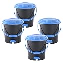 Kuber Industries Pedal Dustbins (7 LTR) Dustbin with Lid | Garbage Bin with Handle | Dustbin for Kitchen, Bathroom, office | Wet &amp; Dry Pedal Waste Bin | Trash Can | Green