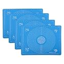 Kuber Industries Silicone Mat for Chapati | Reusable Roti Mat for Kitchen | Non-Stick Silicone Sheet for Chapati | Ideal for Rolling Dough, Kneading &amp; Baking | HW-9-RD | Spiral - Red