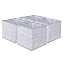 Kuber Industries Disney Mickey Print Non Woven Fabric Modular Closet Organizer Box with Handle for Cube Storage Units in Closet Set Of 3(Black)-KUBMART16029
