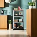 Kuber Industries Storage Rack with Wheels | 3-Layer Storage Organizer Rack | Multipurpose Storage Trolley Rack for Kitchen-Home-office | Revolving Vegetable Storage Trolley | Brown