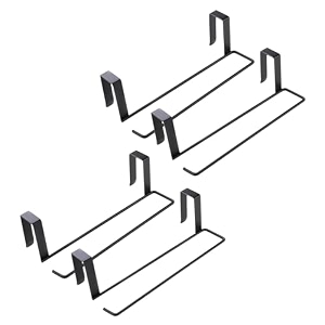 kuber industries pack of 4 tissue paper holderwall mounted napkin holder for bathroommultipurpose cloth amp tissue paperholderiron spray buildbathroom amp kitchen organizerzt-3120bblack