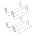 Kuber Industries Pack of 4 Tissue Paper Holder|Wall Mounted Napkin Holder for Bathroom|Multipurpose Cloth &amp; Tissue PaperHolder|Iron Spray Build||Bathroom &amp; Kitchen Organizer|ZT-3120(W)|White