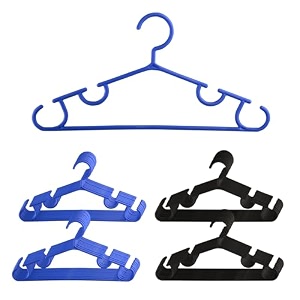 kuber industries pack of 20 hangers  multi-purpose hangers for wardrobe-almirah-cabinets-closet  plastic cloth hanger for trouser-skirts-coat