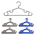 Kuber Industries Pack of 20 Hangers | Multi-Purpose Hangers for Wardrobe-Almirah-Cabinets-Closet | Plastic Cloth Hanger for Trouser-Skirts-Coat-Dresses-Ties | 103 | Green &amp; Pink