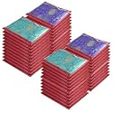 Kuber Industries Non-Woven Pack of 48 Saree Cover | Dress Packing Bags with Zip | Saree Pouches for Storage | Clothes Organizer for Wardrobe | Maroon