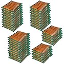Kuber Industries Pack of 24 Saree Cover | Dress Packing Bags with Zip | Saree Pouches for Storage | Clothes Organizer for Wardrobe | Green