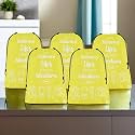 Kuber Industries Pack of 5 Cloth Storage Bag | Storage Organizer | Travel Cloth Carrying Bag | Garments Cover for Laundry | Travel Storage Organizer for Clothing | Medium | Yellow