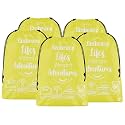 Kuber Industries Pack of 5 Cloth Storage Bag | Storage Organizer | Travel Cloth Carrying Bag | Garments Cover for Laundry | Travel Storage Organizer for Clothing | Large | Yellow