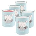 Kuber Industries Disney Print 2 Pieces Waterproof Cotton Laundry Bag Toy Storage Laundry Basket Organizer 45 L (Red)-KUBMART1596