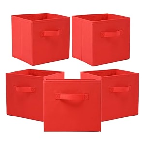 kuber industries pack of 6 foldable storage box  multipurpose storage organizer for clothes  plain wardrobe organizer for book stationary amp toys  11 inch  royal blue