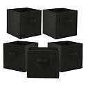 Kuber Industries (Pack of 6) Foldable Storage Box | Multipurpose Storage Organizer For Clothes | Plain Wardrobe Organizer for Book, Stationary &amp; Toys | 11 Inch | Royal Blue