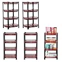 Kuber Industries Pack of 3 Multipurpose Kitchen Organizer/Storage Rack | 3-Layer Onion Stand for Kitchen | Vessels &amp; Vegetable Organiser | Maroon