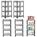Kuber Industries Pack of 3 Multipurpose Kitchen Organizer/Storage Rack | 3-Layer Onion Stand for Kitchen | Vessels &amp; Vegetable Organiser | Maroon