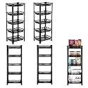 Kuber Industries Pack of 3 Multipurpose Kitchen Organizer/Storage Rack | 3-Layer Onion Stand for Kitchen | Vessels &amp; Vegetable Organiser | Maroon