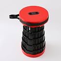 Kuber Industries Pack of 5 Telescopic Stool | Collapsible Camping | Foldable for Adults | Outdoor-Fishing-Hiking-Gardening-Travel | Portable | KXM-2311B | Red