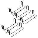 Kuber Industries Pack of 5 Tissue Paper Holder|Wall Mounted Napkin Holder for Bathroom|Multipurpose Cloth &amp; Tissue PaperHolder|Iron Spray Build||Bathroom &amp; Kitchen Organizer|ZT-3120(B)|Black