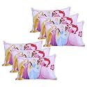 Kuber Industries (Pack of 6) Kid's Soft Pillow for Sleeping | Disney Princess Pillow |Back & Front Printed | 12x18 Inch | Pink
