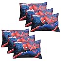 Kuber Industries (Pack of 6) Baby Pillow | Marvel Spiderman Print Pillow | Soft Pillows for Sleeping | Cozy &amp; Fluffy Pillow | 12x18 Inch | Navy Blue