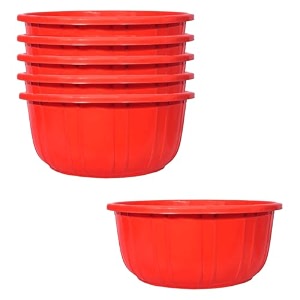 kuber industries pack of 1 bathwashing tubmultipurpose with unbreakable plastic materialsize 54 x 54 x 25 cm capicity 40 ltr blue