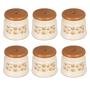 kuber industries pack of 6 bathroom stoolplastic stool for bathroomanti-slip with strong bearingsolid surface amp unbreakable materialcream
