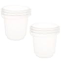Kuber Industries Pack of 6 Bucket | Plastic Bucket for Bathroom | Water Bucket with Lid | Balti for Bathroom | Lightweight &amp; Portable | 18 LTR | Transparent