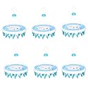 Kuber Industries Plastic 360 Degree Portable Folding Clothes Drying Rack Space Saving Travel Rotatable Clips (Green, 32 Clip, KUBMART15537)