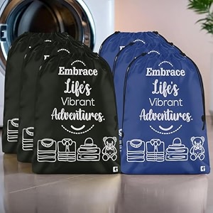 kuber industries pack of 4 cloth storage bag  storage organizer  parachute cloth organizer  waterproof garments cover  travel storage bag for clothing  large  brown amp grey
