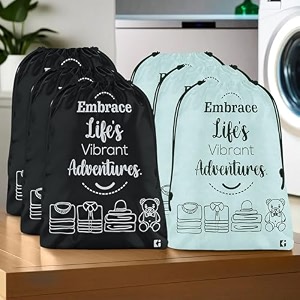 kuber industries pack of 3 cloth storage bag  non-woven storage organizer  travel pouches  cloth carrying bag  garments cover  storage organizer bag  large  grey-brown amp black