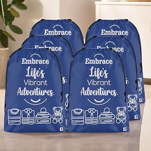 kuber industries pack of 6 cloth storage bag  storage organizer  travel cloth carrying bag  garments cover for laundry  travel storage organizer for clothing  large  royal blue