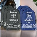 Kuber Industries Pack of 6 Cloth Storage Bag | Storage Organizer | Parachute Cloth Organizer | Waterproof Garments Cover | Travel Storage Bag for Clothing | Large | Royal Blue &amp; Grey