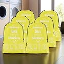 Kuber Industries Pack of 6 Cloth Storage Bag | Storage Organizer | Travel Cloth Carrying Bag | Garments Cover for Laundry | Travel Storage Organizer for Clothing | Medium | Yellow