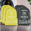 Kuber Industries Pack of 4 Cloth Storage Bag | Storage Organizer | Parachute Cloth Organizer | Waterproof Garments Cover | Travel Storage Bag for Clothing | Large | Brown &amp; Grey