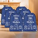 Kuber Industries Pack of 6 Cloth Storage Bag | Storage Organizer | Travel Cloth Carrying Bag | Garments Cover for Laundry | Travel Storage Organizer for Clothing | Medium | Royal Blue