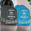 Kuber Industries Pack of 6 Cloth Storage Bag | Storage Organizer | Parachute Cloth Organizer | Waterproof Garments Cover | Travel Storage Bag for Clothing | Large | Sky Blue &amp; Grey
