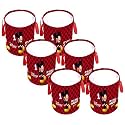 Kuber Industries Foldable Laundry Basket for Clothes | Non-Woven Round Cloth Laundry Bag | Washing Clothes Storage Basket | Disney Mickey Mouse | 45 LTR | Black